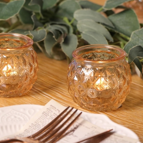 Gorgeous Gold Votive & Tealight Candle Holders Set of 12 New in Box - Picture 5 of 7
